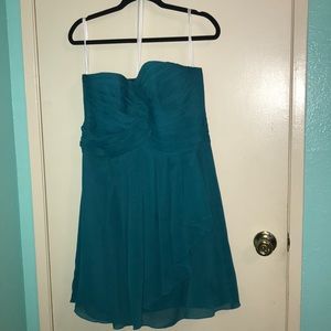 Strapless David’s Bridal dress